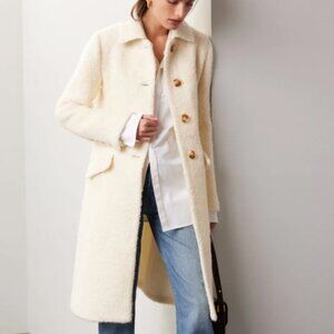 Marina Moscone Shearling Coat - 0